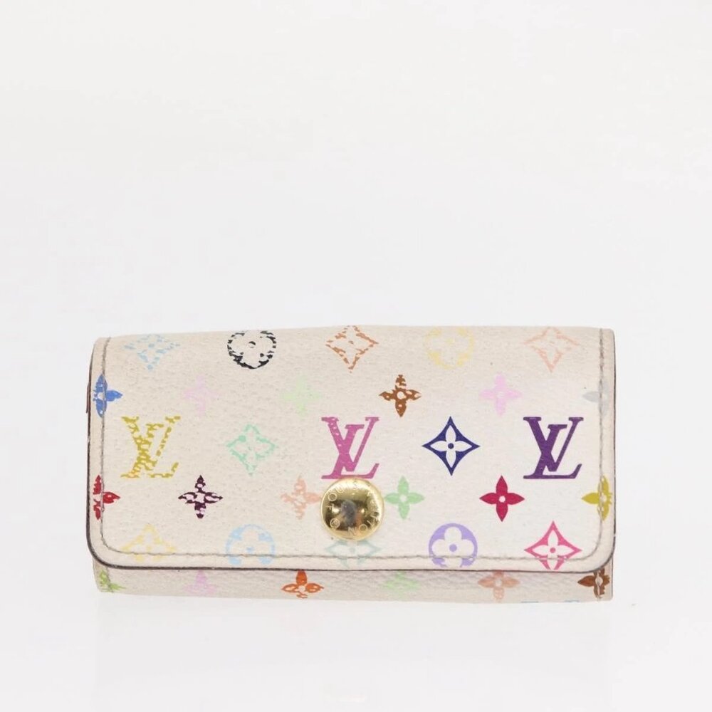 LOUIS VUITTON Zippy Coin Purse Multicles 4 Coin Purse 2 Set White Auth am9908 - Picture 10 of 15